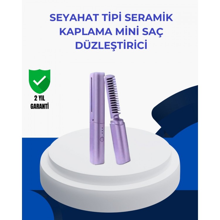 Taşınabilir Saç Düzleştirici Tarak – Ayarlanabilir Isı Kontrollü