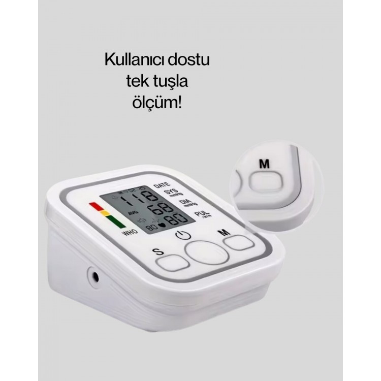 Elektronik Tansiyon Ölçer LCD Dijital Ekranlı