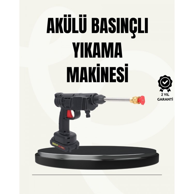 48V Şarjlı Basınçlı Yıkama Makinesi Kablosuz Su Tabancası