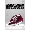 Seramik Tabanlı Kırmızı 2200 Watt Şok Buharlı Ütü