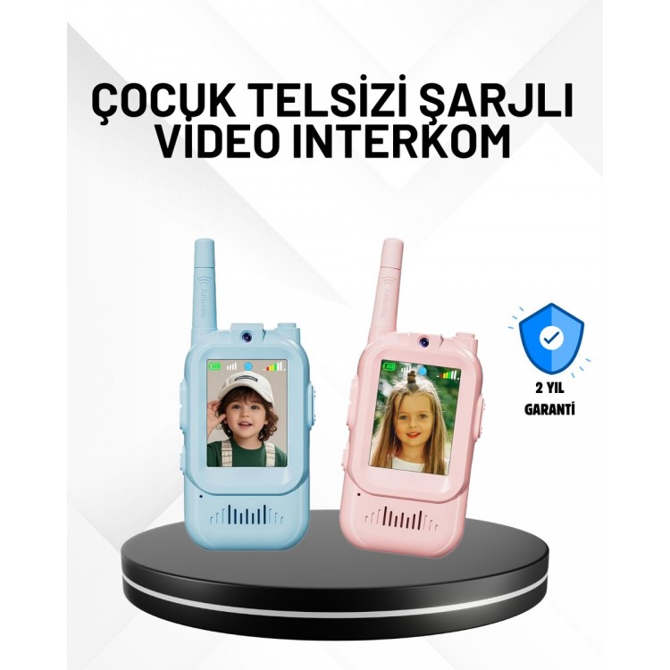 3–12 Yaş Çocuklara Uygun Görüntülü Walkie Talkie Seti