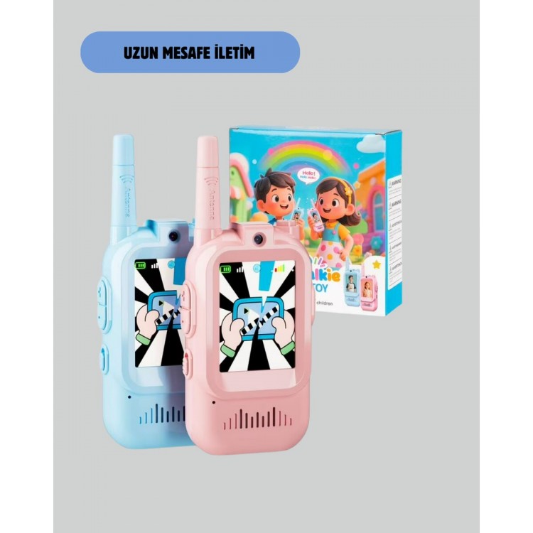 3–12 Yaş Çocuklara Uygun Görüntülü Walkie Talkie Seti