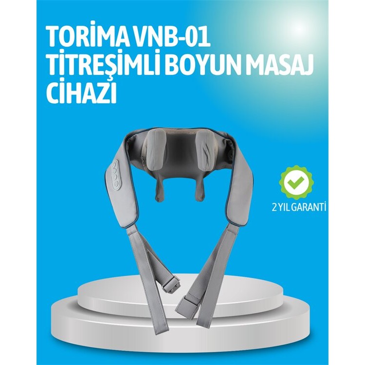 VNB-01 Titreşimli Boyun Masaj Aleti Gri Renk