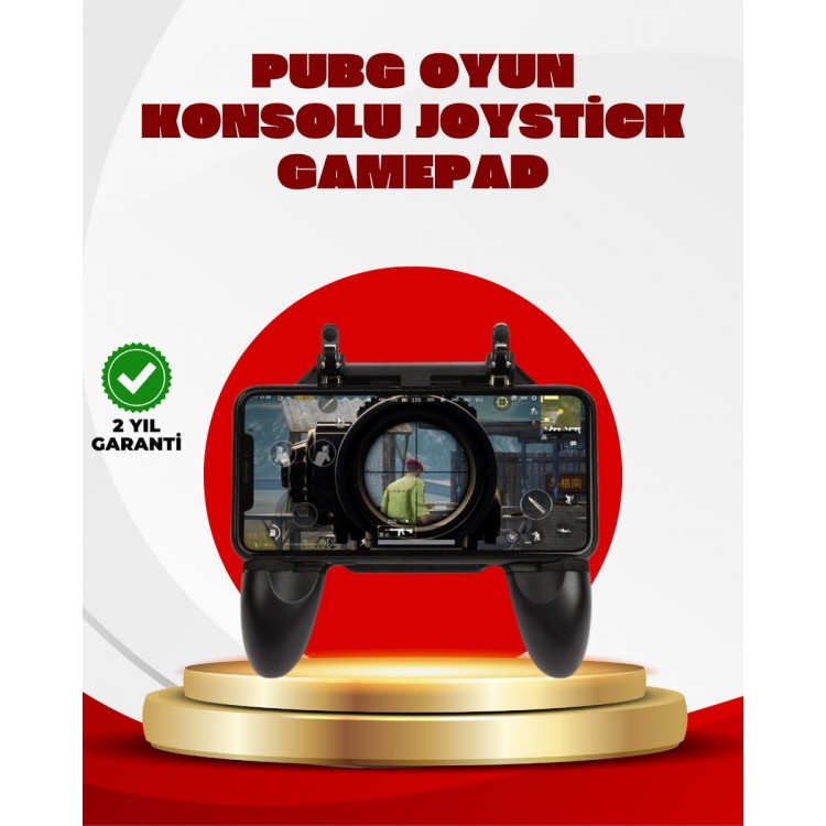 PUBG Mobile Uyumlu Joystick ve Parmak Tetikli Oyun Gamepadi