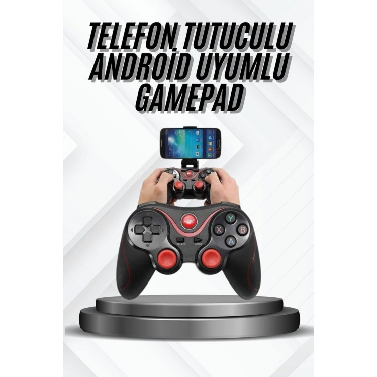 Yeni Nesil X3 Gamepad Android Uyumlu Telefon Tutucu Özellikli Joystick
