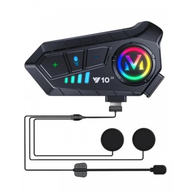 Bluetooth 5.3 Kask İçi Intercom Kulaklık 1000 m Mesafe 1000 mAh