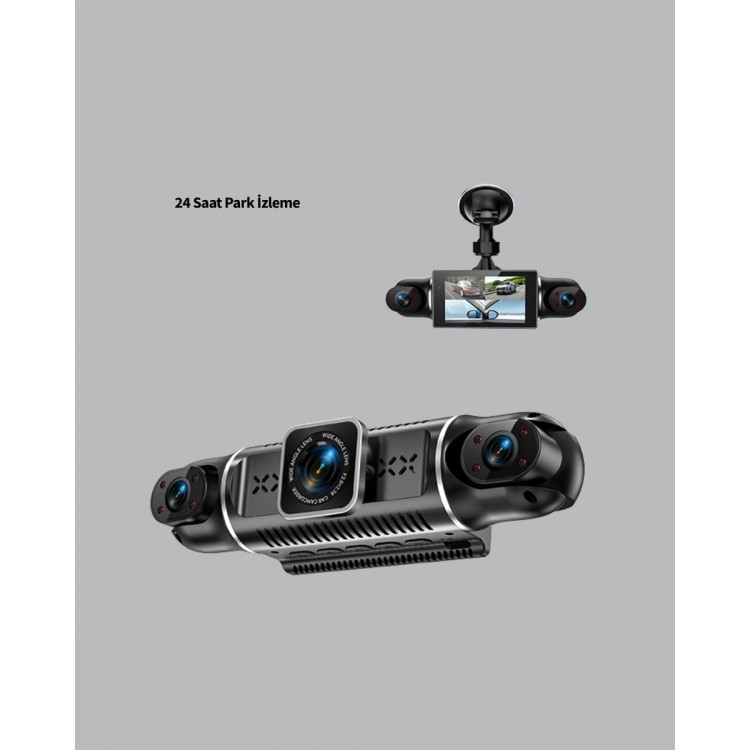1080P 4 Kanallı Araç Kamerası GPS + WiFi + G Sensör Destekli