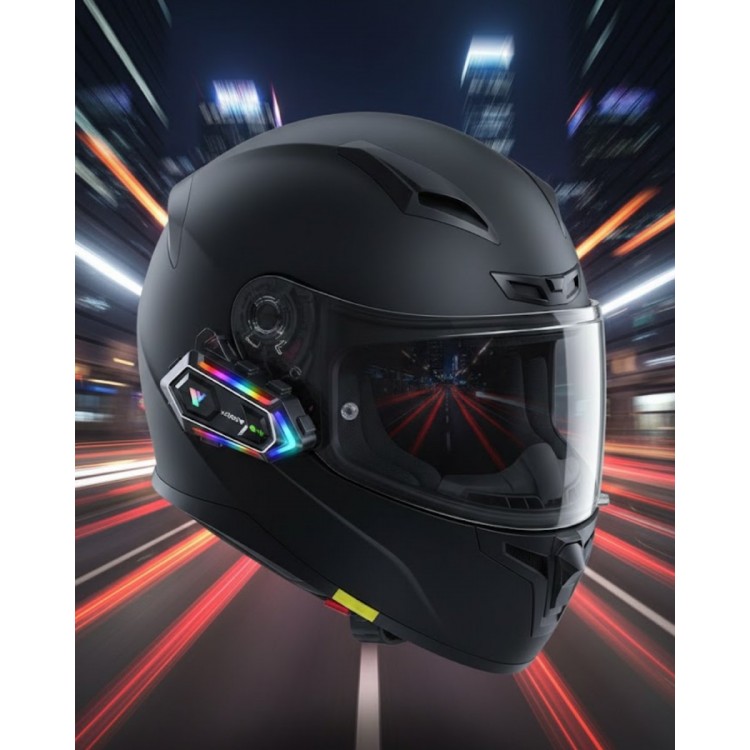 Çift Telefon Destekli Motosiklet Kask Bluetooth Kulaklık
