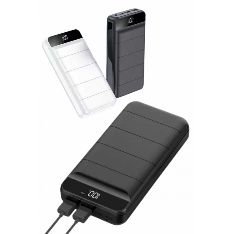 50.000 Mah Powerbank Turbo Hızlı Led Göstergeli Android İOS Uyumlu Taşınabilir Askılı