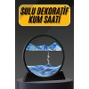 3D Led Işıklı Kum Saati Gece Lambası Hareketli Sulu Kum Saati Dekoratif