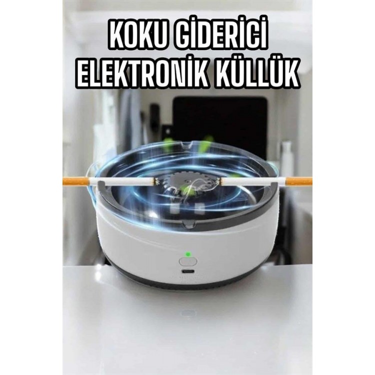 Ashtray Smoke Eliminator Cleanable Electronic Battery Powered