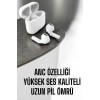 Yeni Nesil Pro Bluetooth Kulaklık Uzun Pil Ömrü Beyaz