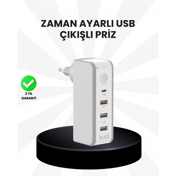 Akıllı Zaman Ayarlı Şarj Cihazı Güvenli ve Enerji Tasarruflu