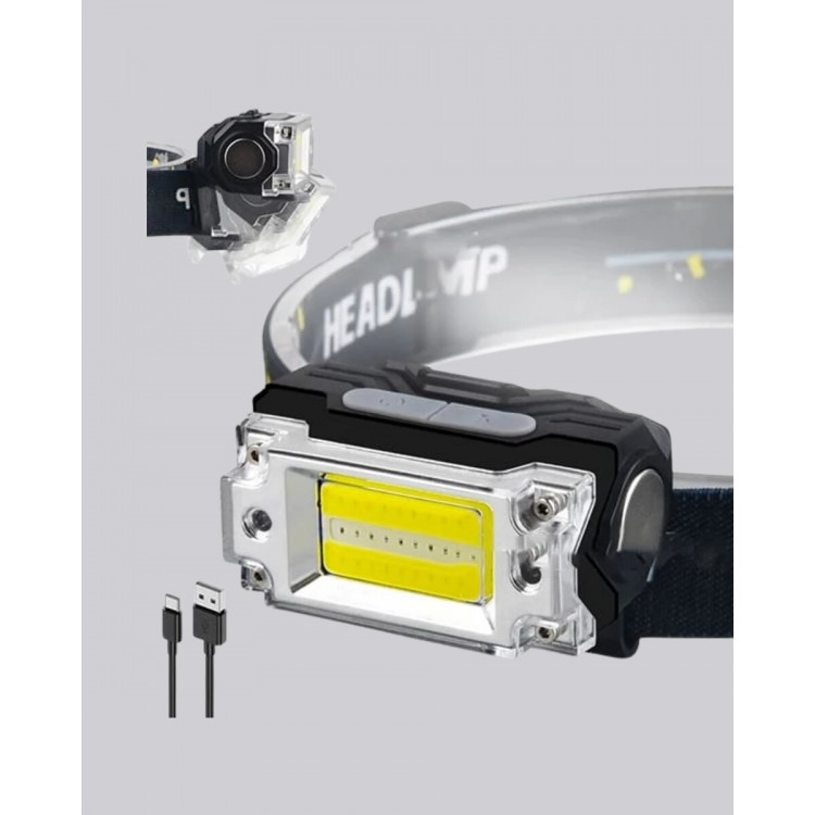 Kafa Lambası Led Fener Pratik Taşınabilir Ayarlanabilir USB Şarjlı