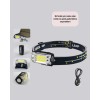 Kafa Lambası Led Fener Pratik Taşınabilir Ayarlanabilir USB Şarjlı