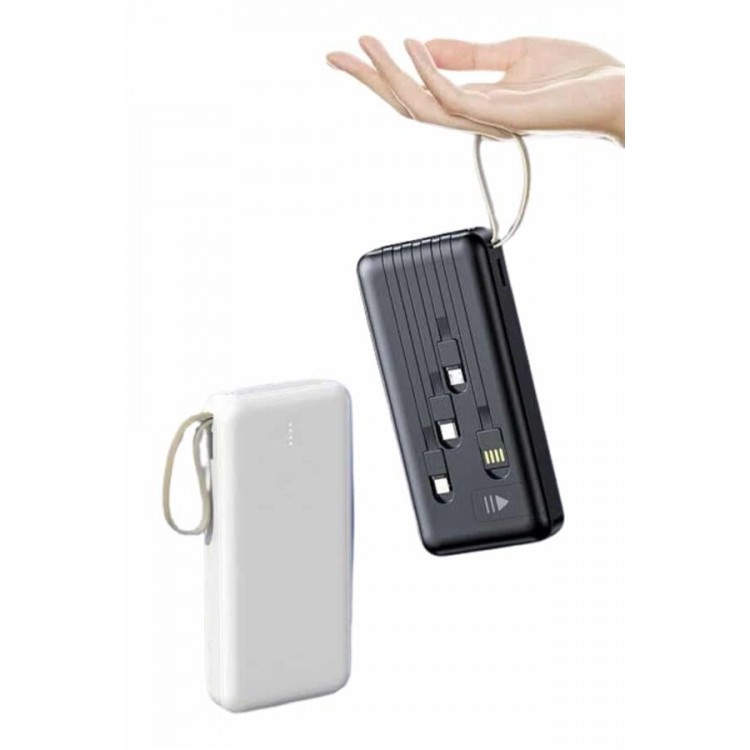 4 Çıkışlı 20.000 Mah Powerbank Uzun Pil Ömürlü Taşınabilir