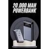 Hızlı Şarj Özellikli 20.000 Mah Dijital Göstergeli USB Girişli Android ve İOS Uyumlu Powerbank