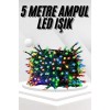 Ledli Fişli Led Dekor Lambası 5M RGB Yılbaşı Ağacı Işığı