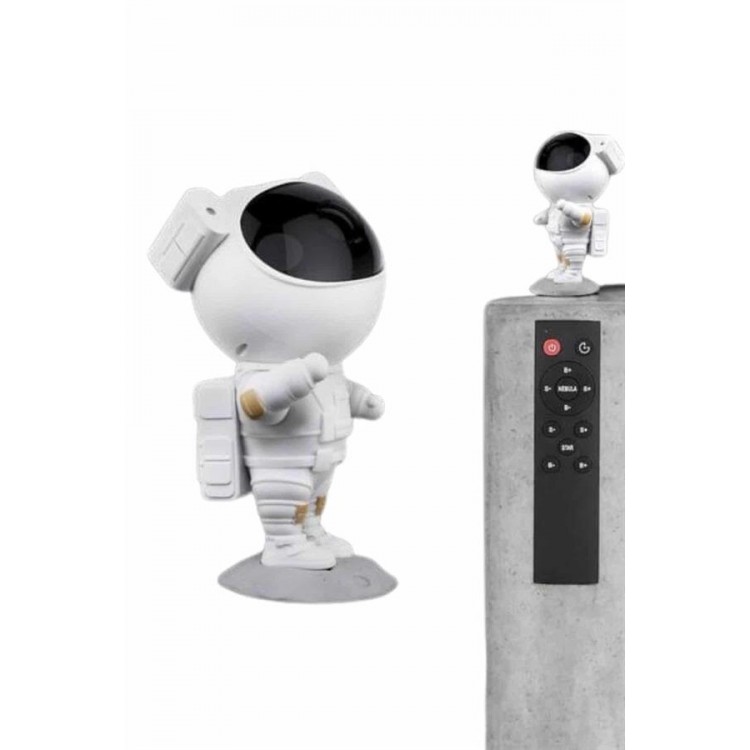 Gece Lambası Astronot Bluetooth Hoparlörlü Galaksi Işık Projektörü