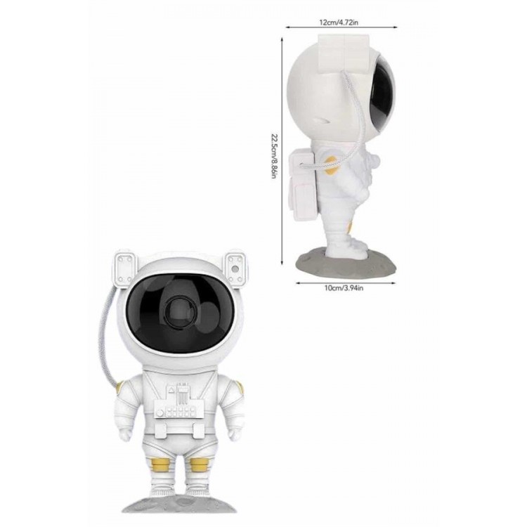 Astronot Şeklinde Bluetooth Hoparlör Gökyüzü Kumandalı Aydınlatma Lamba