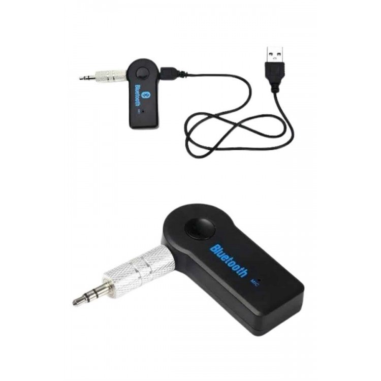 Yeni Nesil Bluetooth Aux Araç Kiti Siyah TV Tablet Telefon Araç Araba