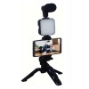 Telefon Tutucu Mikrofonlu Işıklı Youtuber Video Kayıt