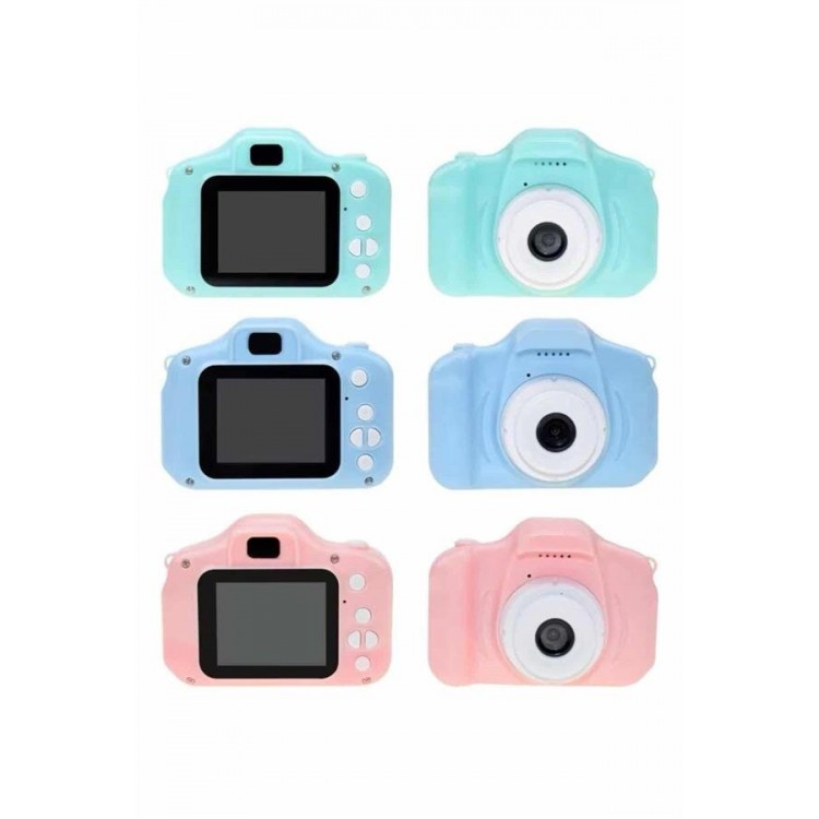 Çocuklara Özel Fotoğraf Ve Video Çeken Mini Çok Renkli Fotoğraf Makinesi