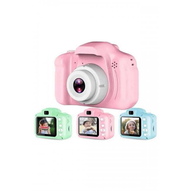 Çocuklara Özel Fotoğraf Ve Video Çeken Mini Çok Renkli Fotoğraf Makinesi
