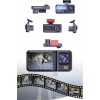 1080P 3 Lensli WİFİ Araç İçi Kameralı Ekran DVR Kaydedici Gece Görüşlü