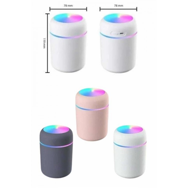 Rgb Işıklı Ulrasonik Ledli Hava Nemlendirici Buhar Makinesi Buhardanlık