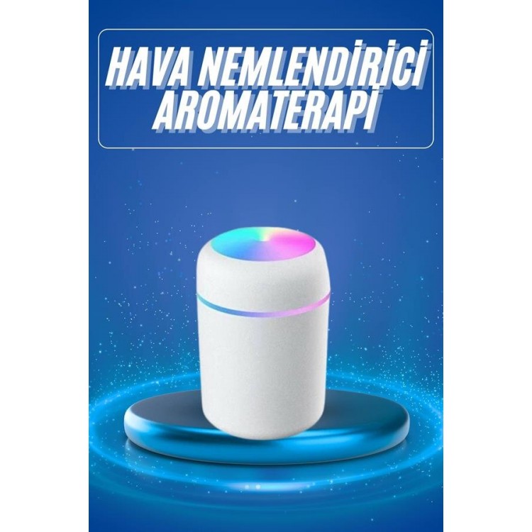 Rgb Işıklı Ulrasonik Ledli Hava Nemlendirici Buhar Makinesi Buhardanlık