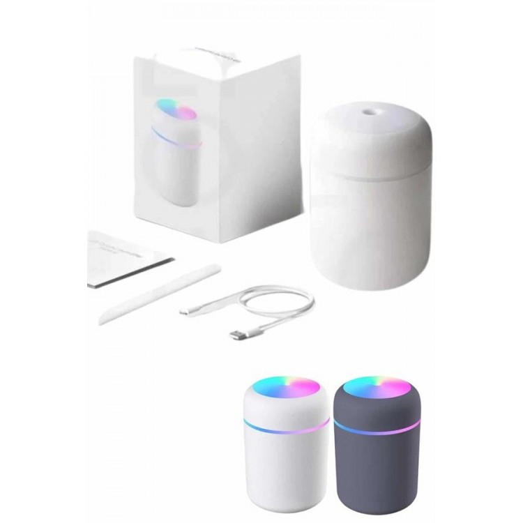 Humidifier LED Işıklı Mini Ortam Oda Kokusu Aromaterapi Buhardanlık