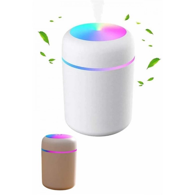 Humidifier LED Işıklı Mini Ortam Oda Kokusu Aromaterapi Buhardanlık