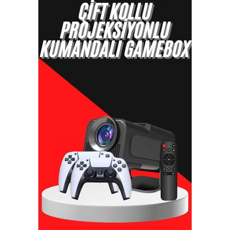 Retro Video Oyunu Konsolu Android Tv El Oyun Konsolu WIFI Taşınabilir Projeksiyon Cihazı