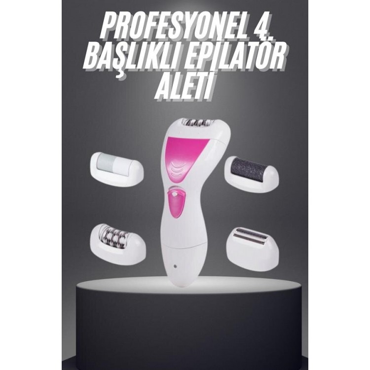 Şarjlı Epilasyon Cihazı Çok Başlıklı Ayak Bakımına Uygun Epilatör Aleti