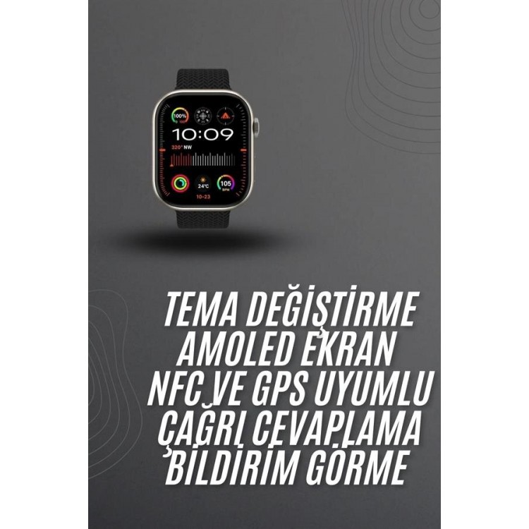 Akıllı saat 2.02 inch Nabız Ölçer Arama Konuşma Müzik Dinleme