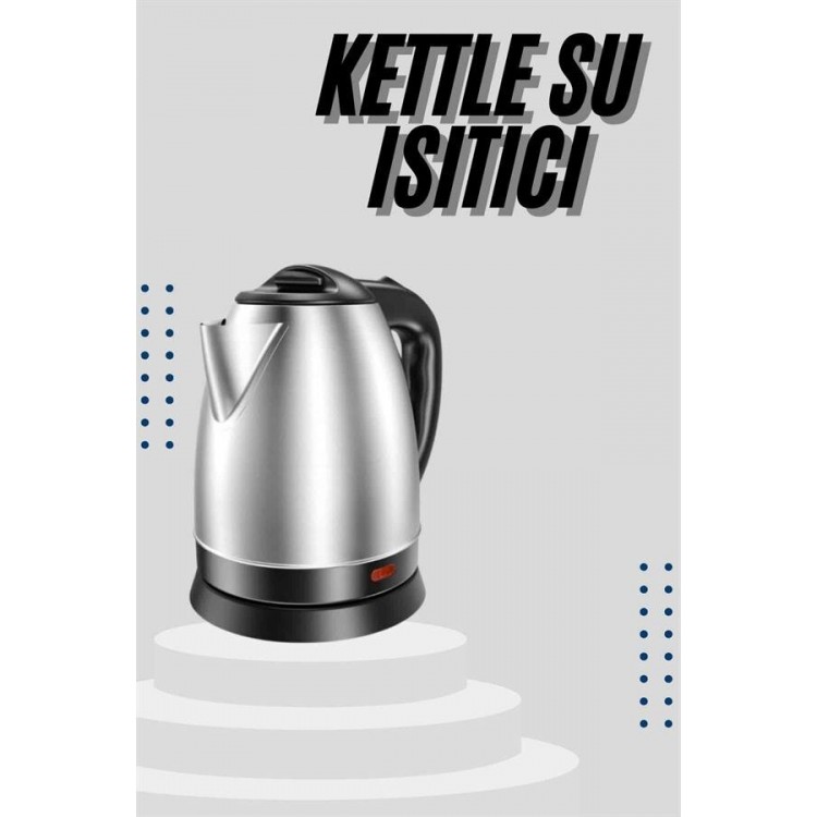 Kettle C F Tipi 220-240V Paslanmaz Çelik Elektrik Kablolu Otomatik Kapanma