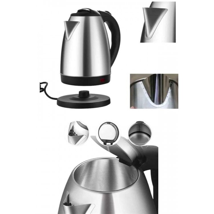 Kettle C F Tipi 220-240V Paslanmaz Çelik Elektrik Kablolu Otomatik Kapanma