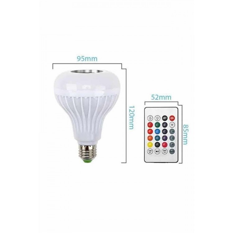 Bluetooth Hoparlör Akıllı Rgb Led Işık Renk Değiştirme Ses Bombası Ampül Görünümlü