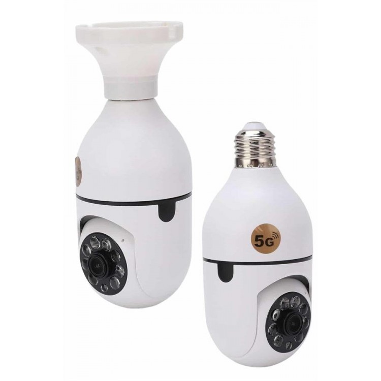 Güvenlik Kamerası Wi-Fi Özellikli 360 Derece Full Hd 1080p Ampül Kamera