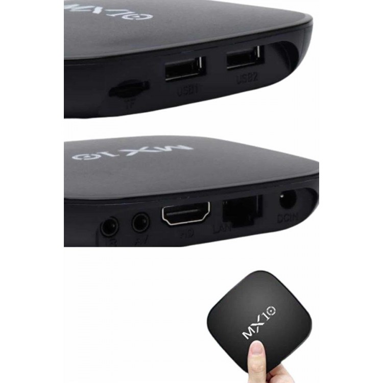2.4G Wifi Tv Box Medya Oynatıcı TV Uyumlu MX Box Kutusu Android TV