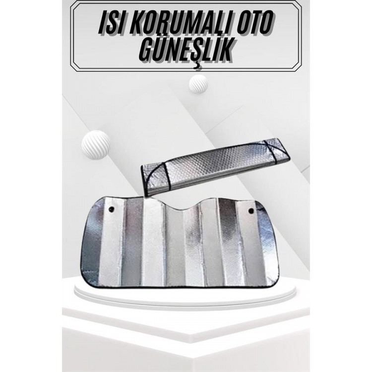 Güneşlik Koruyucu Perde Metalize Oto Araç Araba Güneşliği Ön Cam Güneşliği