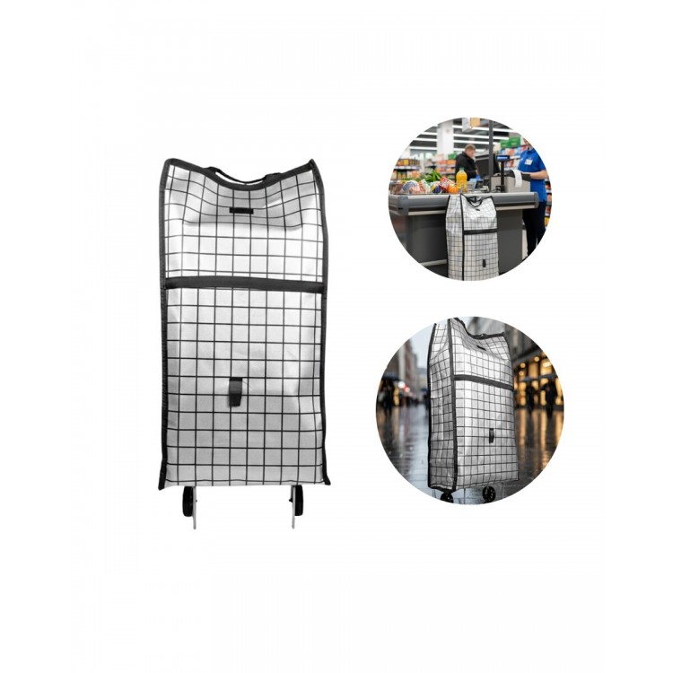 Ağır Yük Taşımaya Uygun Tekerlekli Market ve Pazar Çantası