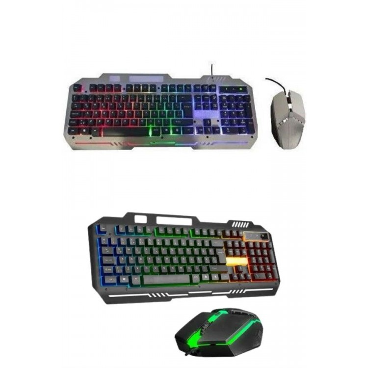 RGB Işıklı Gaming Oyuncu Klavye Q Klavye Mouse Hediyeli