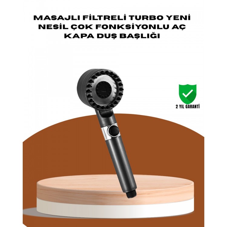 Masaj Fonksiyonlu Filtreli Duş Başlığı Dayanıklı Yapı
