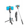 Tripod Selfie Çubuğu Bluetooth Kumandalı Kablosuz Led Işıklı
