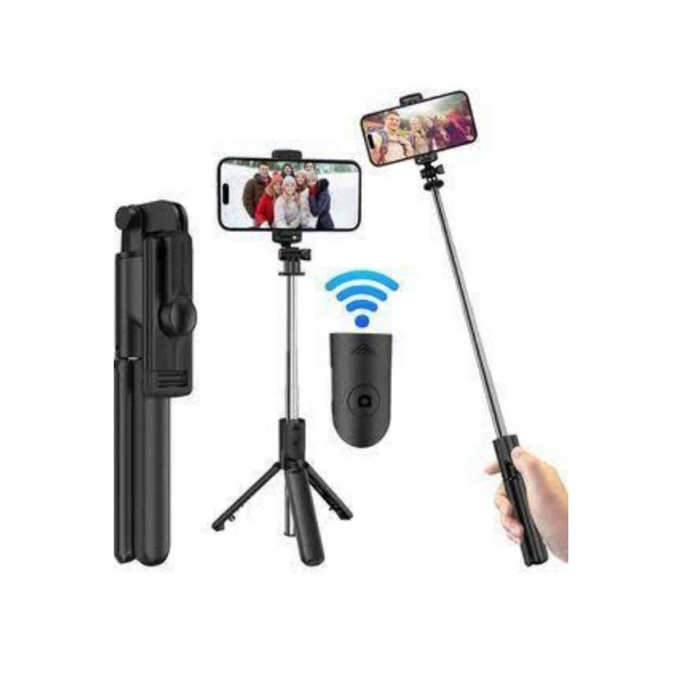 Cep Telefonu Tripod Standı Manyetik Selfie Sopa Bluetooth Uzaktan Kumandalı