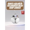 Katlanabilir Askılı Kamp Lambası 5 Kanatlı Pratik Güneş Enerjili