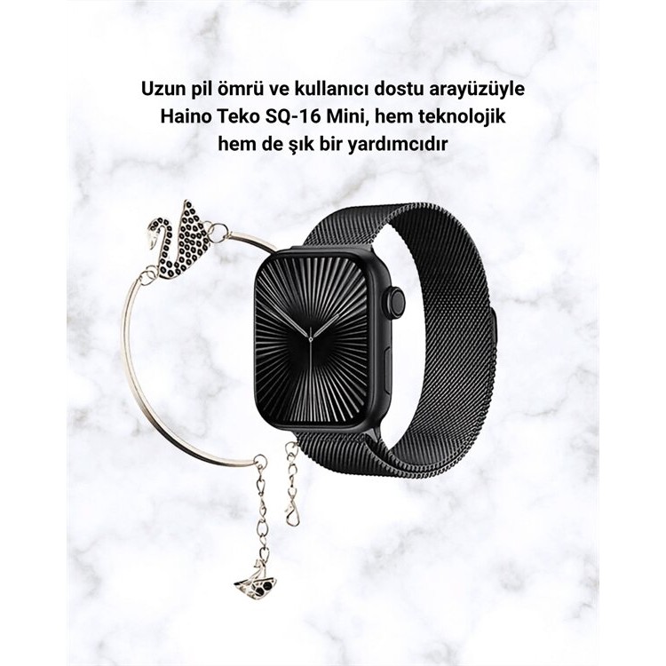 Akıllı Saat SQ-16 Mini Series 10 | Unisex Tasarım Sağlık ve Spor Takibi