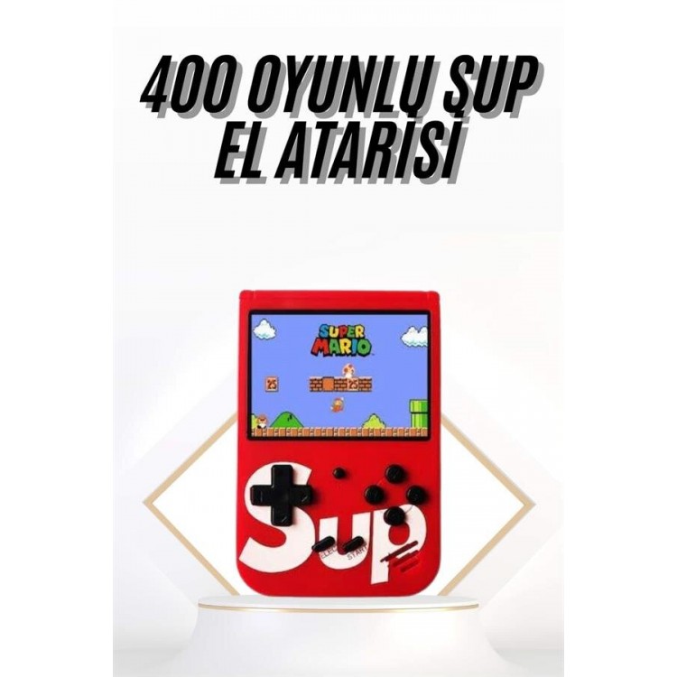 Çocuklara Özel Taşınabilir Sup El Atarisi 400 Oyunlu Nostaljik Oyun Konsolu